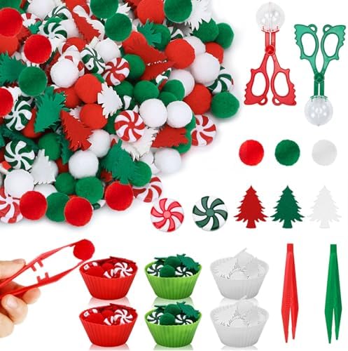 Christmas Sensory Bin,241 Pcs Christmas Sensory Bin Fillers Items by kaiolbly