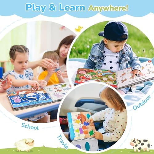 JoyCat Preschool Busy Book for Toddlers Ages 3-5, English and Spanish - Image 6