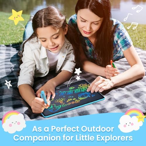 LCD Writing Tablet for Kids, 16 Inch Doodle Board Drawing Pad, Blue - Image 3