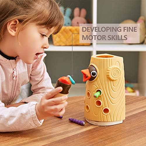 TOP BRIGHT Montessori Toys for 2 Year Old Gift, Magnetic Bird Feeding Game - Image 2