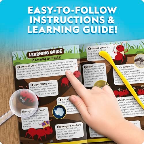 National Geographic Light-Up Ant Habitat Kit for Kids with Magnifiers - Image 6