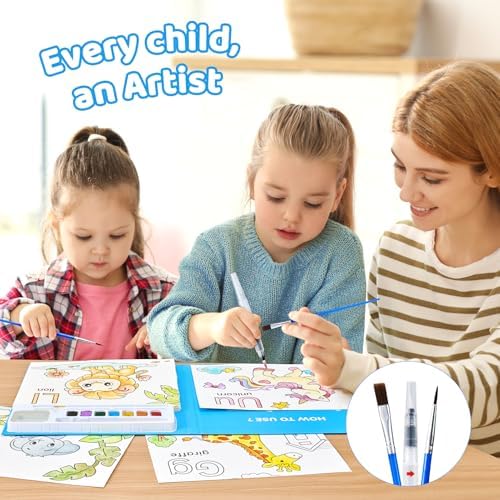 JoyCat Paint with Water Coloring Books for Toddlers (Animal & Alphabet) - Image 4
