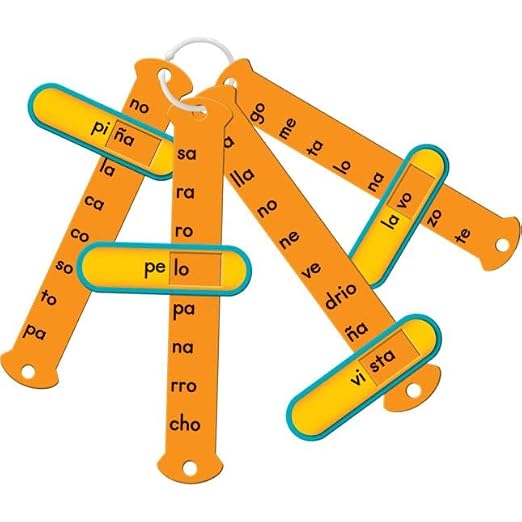 Really Good Stuff Spanish Syllable Slide and Learns - Set of 30 - Image 3