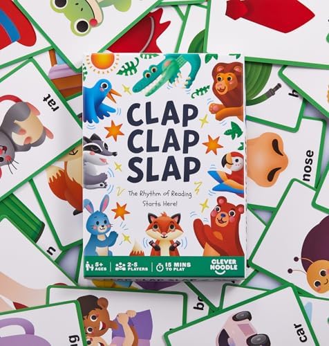Clever Noodle Clap Clap Slap I Rhyming Games for Kindergarten I Reading Games for Kids I Preschool Learning Activities I Science of Reading - Image 4