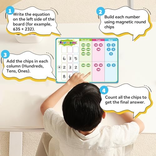 Magnetic Place Value Manipulatives Math Games for Kids Small Group - Image 4