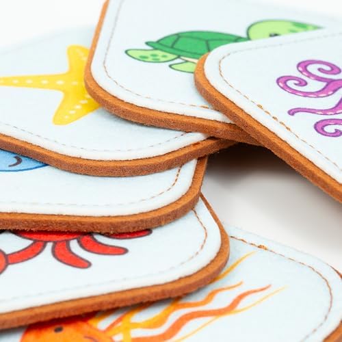 Felt Sea Creature Matching Game for Toddlers – Ocean Memory Game & Flash Cards – Soft and Safe for Ages 1+ – Montessori Preschool Learning Activity – Educational Sea Creature Toy for Girls & Boys - Image 4