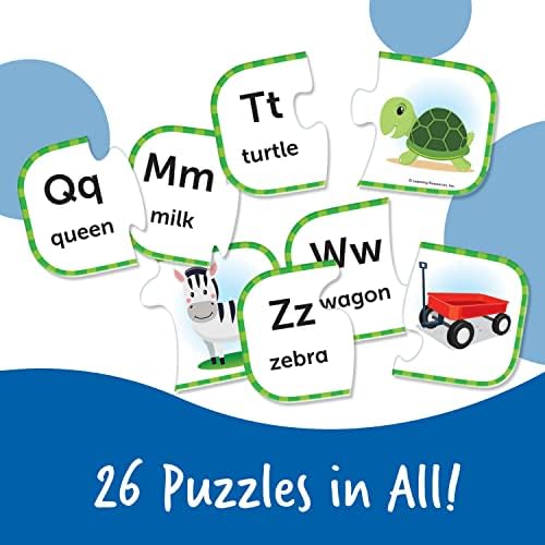 Learning Resources ABC Puzzle Cards, Kindergarten Readiness, Self Correcting Puzzles, Alphabet Learning Games, Puzzles for Toddlers, Ages 3+ - Image 4