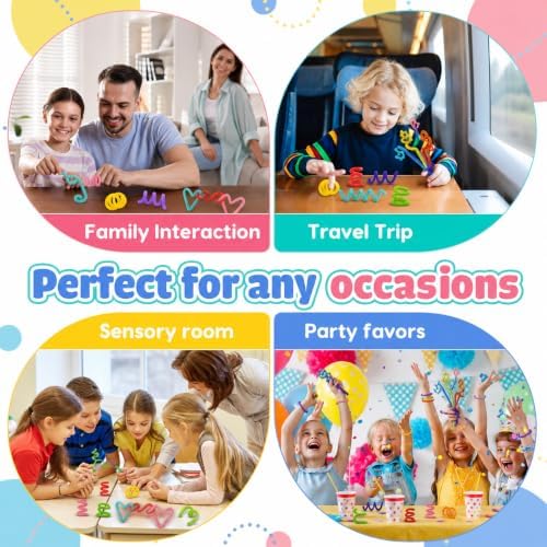 Sensory Toys Fidget Sticks for Kids: 8 Pack Creative Silicone Fidget Sticks - Quiet Desk Fidgets for Classroom Prizes - Fidget Toys for Autism ADHD Stress Relief - Calm Down Back to School Supplies - Image 6