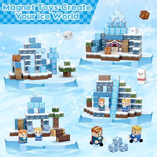 100pcs Magnetic Blocks, Magnetic Blocks for Kids Ages 4-8 - Image 3
