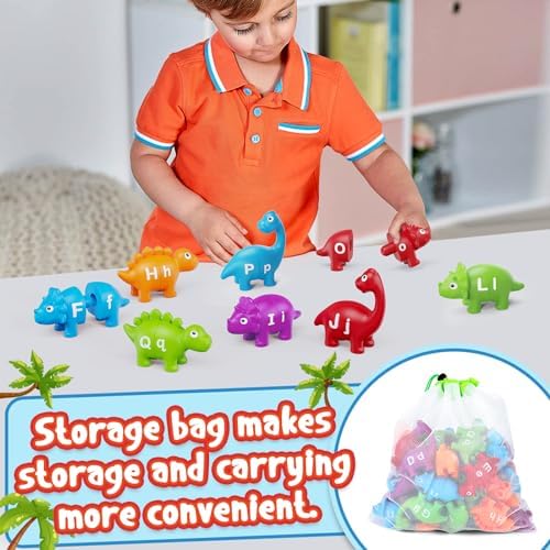 Kasfalci 26 PCS Dinosaur Alphabet Learning Educational Toys for Kids 3-5 - Image 6