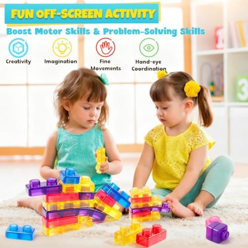 JONEG Squishy Building Blocks Sensory Toys for 3 4 5 Year Old Kids - Image 4