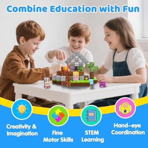 Magnetic Blocks, 150PCS Toys Building Cube Birthday Gifts for Kids - Image 6