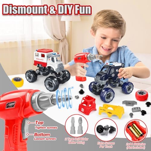 LUDILO Take Apart Toys for 6 Year Old Boy Gifts Kids Boy Toys Age 4-6-8 - Image 2