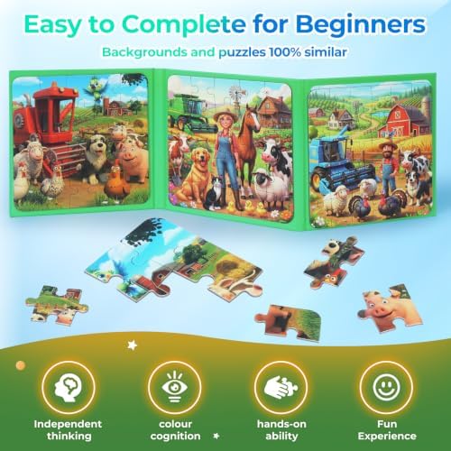 Nattork Magnetic Puzzle for Toddlers Boys Girls 3-5 4-8 5-6 Kids Puzzles - Image 4