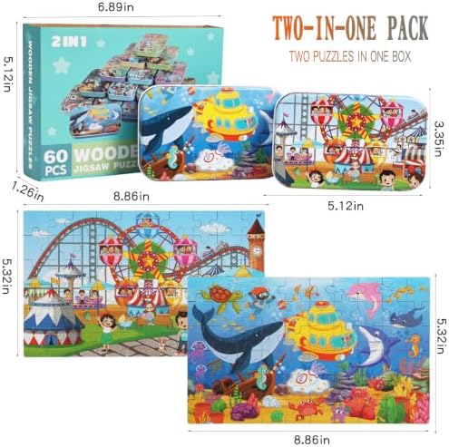 600 Piece Jigsaw Puzzle (Roller Coaster+Ocean) - Image 6
