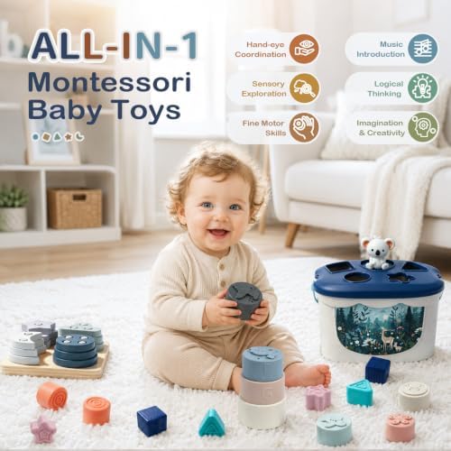 Montessori Toys for 6+ Month Old, Baby Toys for 6-12 Months Boys Girls Gift - Image 2