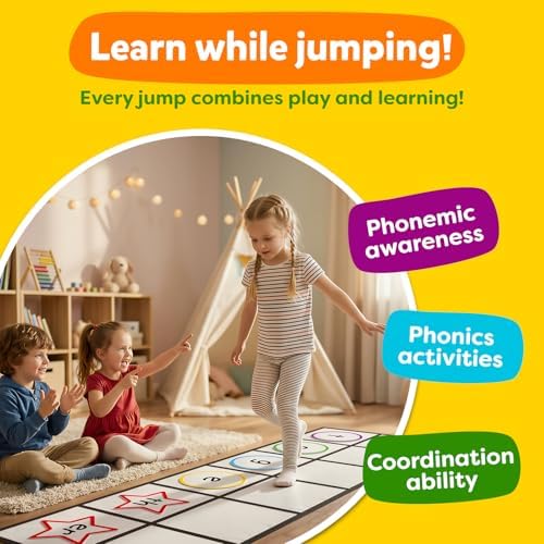 Elkonin Box Floor Mat Activity Set,Kindergarten Learning Activities,Phonemic Awareness & Phonics Games,Science of Reading Special Education,Preschool Classroom Must Haves for Active Play Gross Motor - Image 6