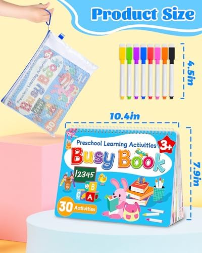 Walenced Busy Book for Toddlers 3 4 5 Year, Preschool Learning Activities - Image 6
