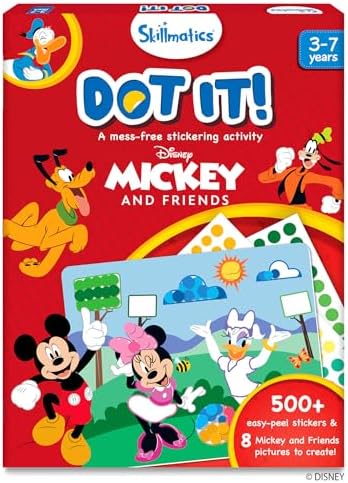 Skillmatics Dot It Sticker Art – Disney Mickey & Friends, Mess-Free Fun by Skillmatics