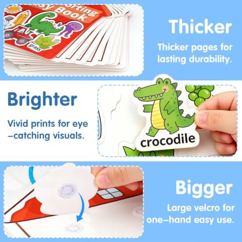 Montessori Busy Book Color Sorting Toys for Toddlers 2-3 Years - Image 6