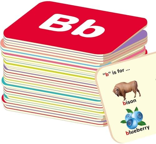 ABC Learning Flash Cards for Toddlers 1-3 - Flash Cards for Kids Ages 4-8 by QUOKKA