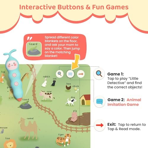 QuTZ Talking Pen: 2 Board + 6 Phonics Books, 600+ Words, 700+ Games (2+) - Image 4