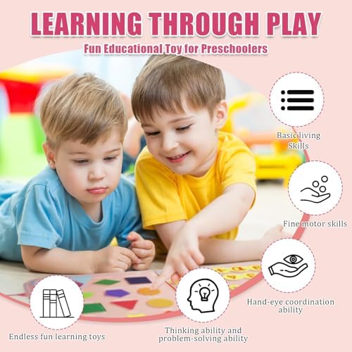 Busy Board Montessori Toy, Toddler Travel Activity - Image 3