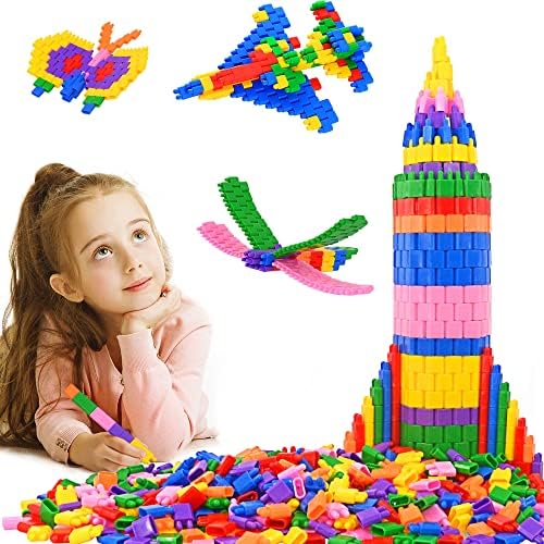 FUBAODA Kids 600pcs Set Building Blocks Construction Toy - Learning Playset STEM Educational Kit Child Branin Development Preschool Kindergarten Toy by FUBAODA
