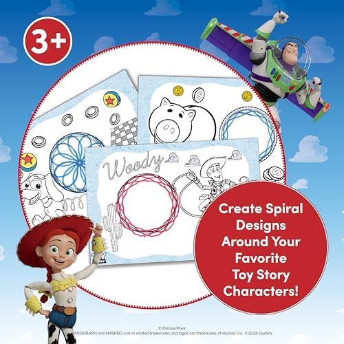 Spirograph Disney Jr. Toddler Arts and Crafts, Drawing Art Kit, Toddler Activities, Drawing Pad, Jumbo Gears, Washable Markers, Unleash Your Child Inner Artist, Ages 3+ - Image 6