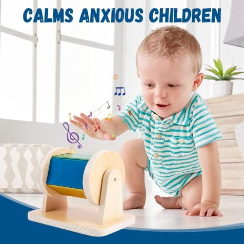 Adena Montessori Rainbow Spinning Drum, 6-12mo, Medium - Image 2
