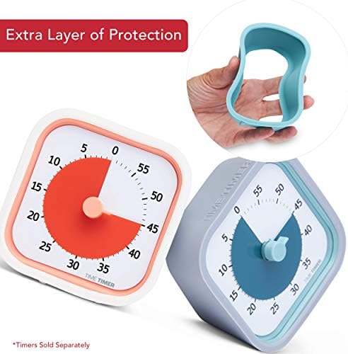 TIME TIMER Home MOD Neutral Cases - for Classroom Learning, Homeschool Study Tool, Student Desk Clock and Office Meetings with Silent Operation (2-Pack) - Image 3