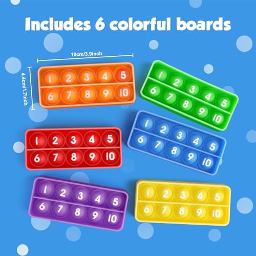 Aizweb Ten-Frame Counting Toys,Math Manipulative for Elementary,Number Math Games, Montessori Educational Toy for Preschool Kindergarten Classroom Learning Activities Kids 3 4 5 Year Old - Image 6