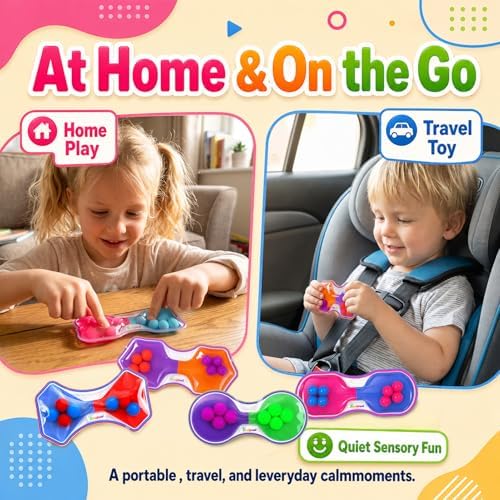 Sensory Fidget Toys Bulk for Kids: 16 Pack Quiet Color Sorting Sensory Toys - Image 3