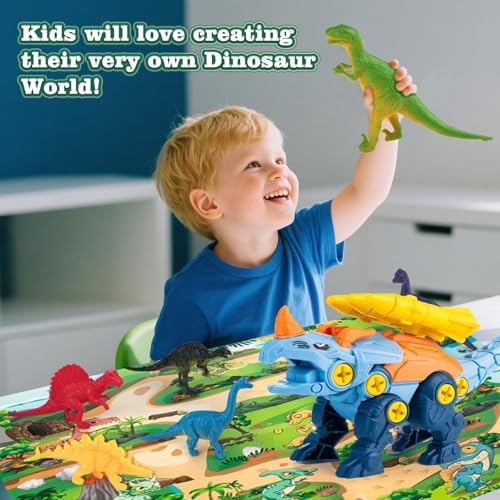 Dinosaur Toys for 3, 4, 5, 6, 7 Year Old Boys, Take Apart Dinosaur Toys for Kids, STEM Educational Construction Building Toy, Ideal Birthday Christmas Easter Gifts - Image 6