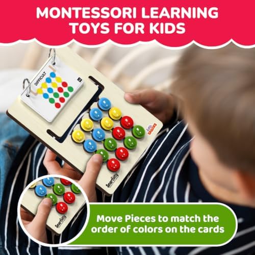 Smartivity Montessori Slide Puzzle - Wooden Toy for Kids 4-8 Years - Image 2