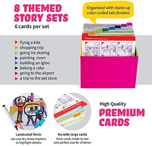 Spark Cards Sequence Cards for Storytelling and Picture Interpretation Speech Therapy Game, Special Education Materials, Sentence Building, Problem Solving, Improve Language Skills - Image 3