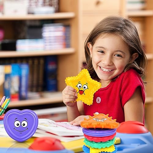 LESONG Sensory Toys Kids Toddlers-Social Emotional Feelings Toys Special Needs, Texture Shapes Learning Toy Preschool Fidget Classroom Must Haves, Calm Down Tools Autistic Children, Stocking Stuffers - Image 5