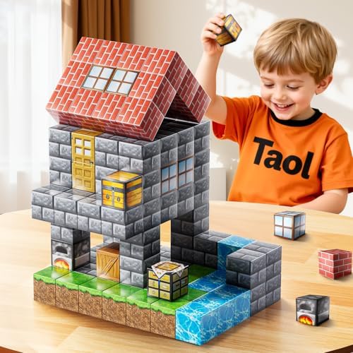 Magnetic Blocks Toys for Kids, 110PCS Magnetic Building Blocks, STEM Montessori Sensory Stacking Toy for Boys Girls Age 3 4 5 6 7 8 9 10, Christmas Birthday Gifts for Boys and Girls Age 3+ - Image 5