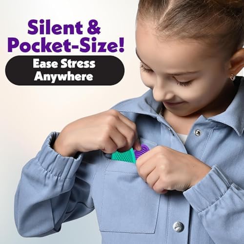 Fidget Toys Adults Sensory Stones: 12 Pack Textured Worry Stone for Autism Kids Calming Down - Fidget Stress Toys for Stress Reduce - Students Prizes Fidget Toys - Image 2