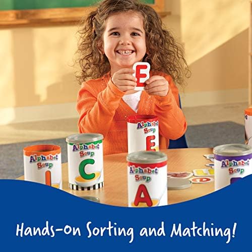 Learning Resources Alphabet Soup Sorters - 208 Pieces, Ages 3+, Early Phonics Manipulatives, ABCs, Alphabet Awareness & Recognition, Alphabet Soup Games - Image 3