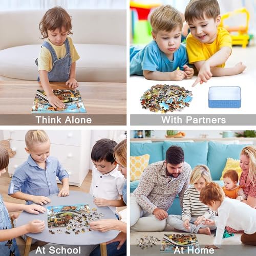 LELEMON Puzzles for Kids Ages 4-6,Construction Site 100 Piece Puzzles for Kids Ages 4-8 in a Metal Box,Educational Jigsaw Puzzles 100 Piece Puzzle Games Puzzle Toys for Girls and Boys - Image 4