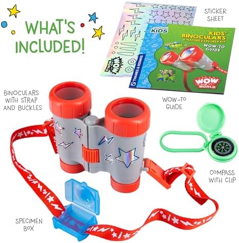 Wow in The World Kids’ Binoculars & Nature Explorer KIT | Look Far, Nature Scavenger Hunt, Specimen Box, Companion Audio Content, Bonus Reusable Science Tool, STEM Toy for Kids 4+ by Thames & Kosmos - Image 4