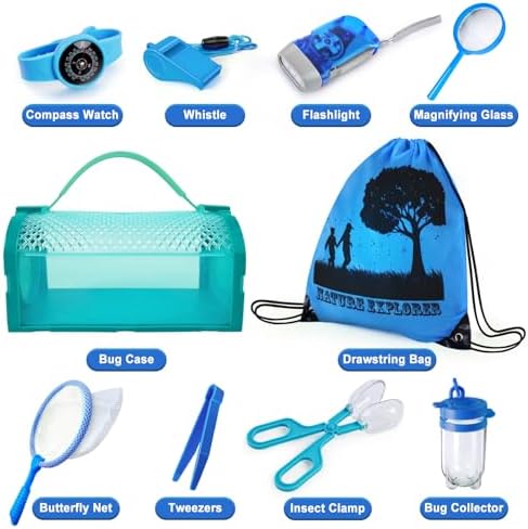 Bug Catcher Kit & Outdoor Explorer Kit for Kids, 10 Pcs Bug Catching Kit - Image 3