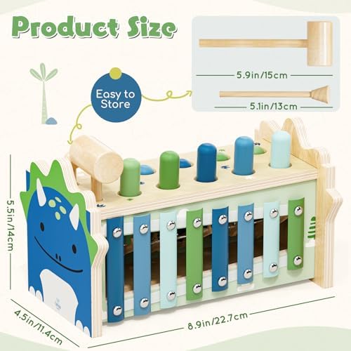 Lehoo Castle Montessori Toys for 1 Year Old, 1st Birthday Gift for Boy 1-2 - Image 6