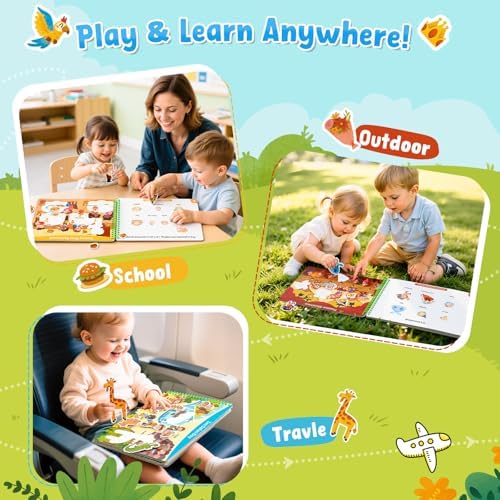 JoyCat Daily Life Busy Book for Toddlers Ages 3-5, English - Image 6