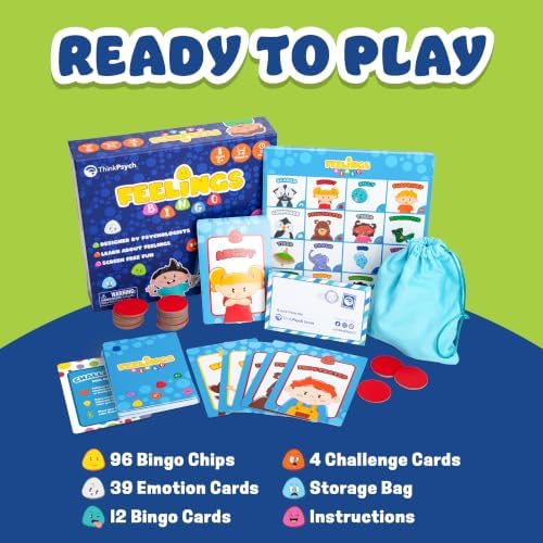 ThinkPsych Feelings Bingo - Act It Out Emotion Game - Image 7