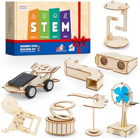 LUCKY GUESS 8 in 1 STEM Science Kit for Kids, Solar & Physics Experiments by Unknown