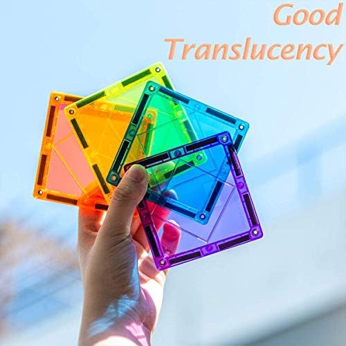 cossy 32Pcs Magnet Tiles Magnetic 3D Building Blocks Set Educational Construction Toys for 3+ Year Kids with Stronger Magnets, Rivets-Fastened, Inspirational, Recreational, Educational, Conventional - Image 6