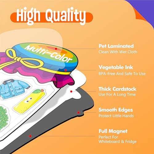 12 Pieces Magnetic Color Sorting Toys, 60 Color, Number & Math Symbol Magnets Early Educational Sorting Set for Refrigerator Whiteboard Baby Toddlers Kids - Image 4