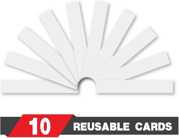Magnetic Pocket Chart with 10 Dry Erase Cards for Standards,Daily Schedule,Activities,Class demonstrations (Blue) - Image 3